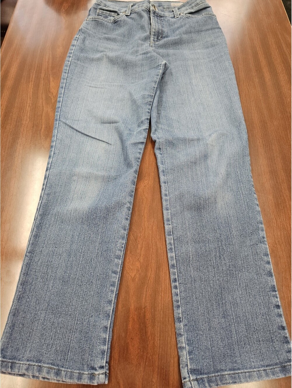 Gloria Vanderbilt Amanda Womens 10 Average (measured) Tapered Rhinestone Pockets